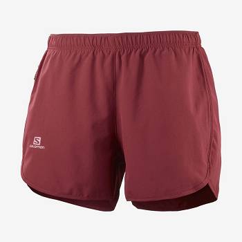 Salomon AGILE Shorts Dame Rød | DK-wO2295