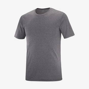 Salomon AGILE TRAINING T Shirts Herre Grå | DK-A1283