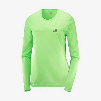 Salomon AGILE T Shirts Dame Grøn | DK-O1866