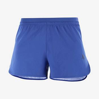 Salomon CROSS 3'' Shorts Dame Mørkeblå | DK-L1179