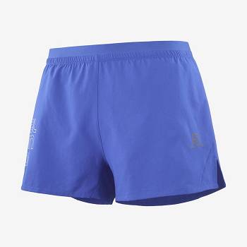 Salomon CROSS 3'' Shorts Herre Blå | DK-O1257
