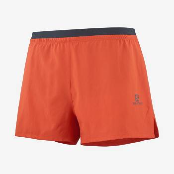 Salomon CROSS 3'' Shorts Herre Orange | DK-O2538