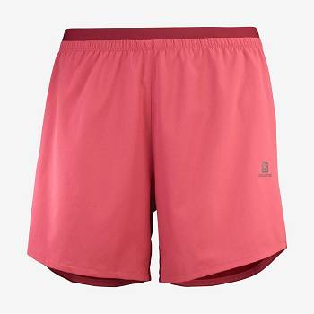 Salomon CROSS 5'' Shorts Dame Rød | DK-S2318