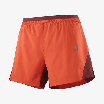Salomon CROSS 5'' Shorts Herre Orange | DK-N1820