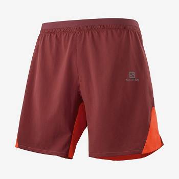 Salomon CROSS 7'' NO LINER Shorts Herre Rød | DK-N2275