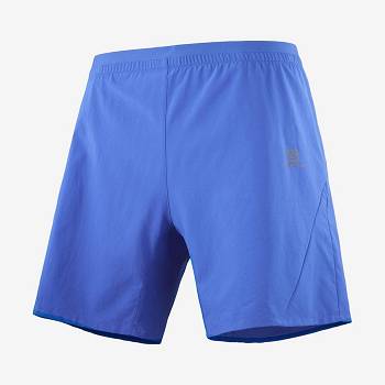 Salomon CROSS 7'' Shorts Herre Blå | DK-W1710