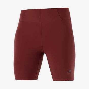 Salomon CROSS MULTI 7'' Shorts Dame Rød | DK-L1354