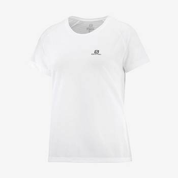 Salomon CROSS REBEL T Shirts Dame Hvide | DK-W3930