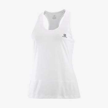 Salomon CROSS RUN T Shirts Dame Hvide | DK-S2514