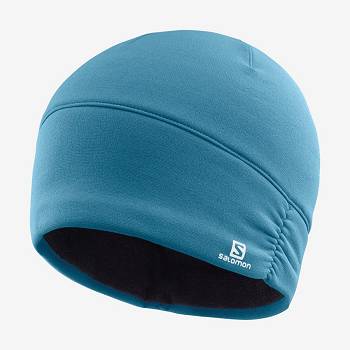Salomon ELEVATE WARM Hat Dame Blå | DK-W2970