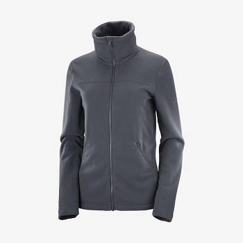 Salomon ESSENTIAL COSY FLEECE Hættetrøje Dame Sort | DK-S1135