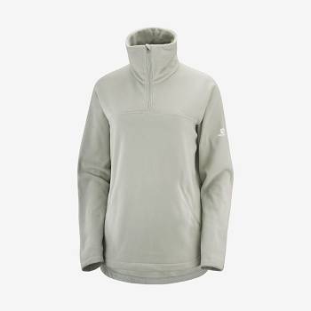 Salomon ESSENTIAL COSY FLEECE Hættetrøje Dame Hvide | DK-S2430