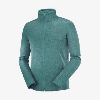 Salomon ESSENTIAL LIGHTWARM HEATHER Hættetrøje Herre Grøn | DK-A1535