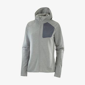 Salomon ESSENTIAL LIGHTWARM HOODED Hættetrøje Dame Grøn | DK-A2494