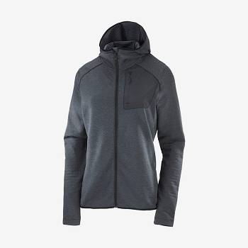 Salomon ESSENTIAL LIGHTWARM HOODED Hættetrøje Dame Sort | DK-M2567