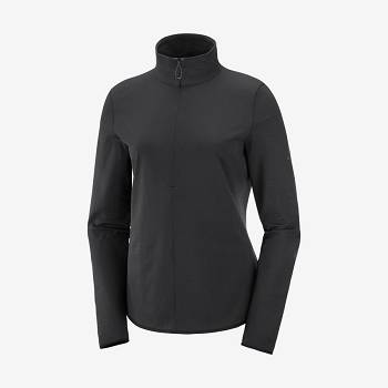 Salomon ESSENTIAL LIGHTWARM Hættetrøje Dame Sort | DK-M1167