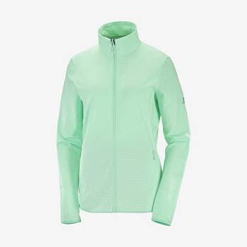 Salomon ESSENTIAL LIGHTWARM Hættetrøje Dame Grøn | DK-N1295