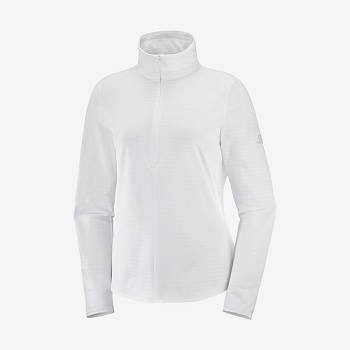 Salomon ESSENTIAL LIGHTWARM Hættetrøje Dame Hvide | DK-O1231