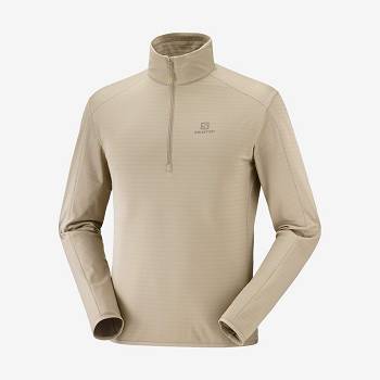 Salomon ESSENTIAL LIGHTWARM Hættetrøje Herre Beige | DK-L1529