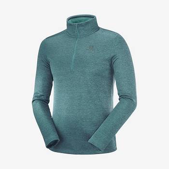 Salomon ESSENTIAL LIGHTWARM SEAMLESS Hættetrøje Herre Grøn | DK-M2105