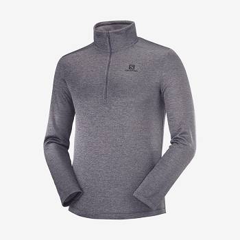 Salomon ESSENTIAL LIGHTWARM SEAMLESS Hættetrøje Herre Grå | DK-O1481