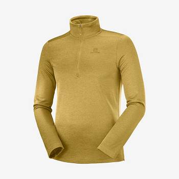 Salomon ESSENTIAL LIGHTWARM SEAMLESS Hættetrøje Herre Gul | DK-O2300