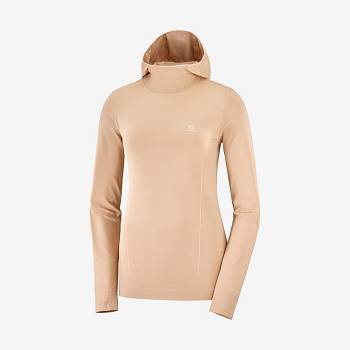 Salomon ESSENTIAL SEAMLESS Hættetrøje Dame Lyserød | DK-A1710