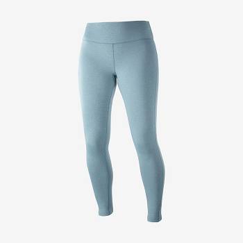 Salomon ESSENTIAL WARM Løbetights Dame Blå | DK-O2377