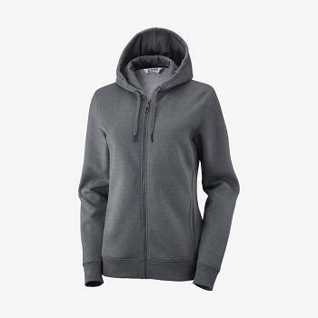 Salomon ESSENTIAL WARM SALOMON Hættetrøje Dame Grå | DK-L2061