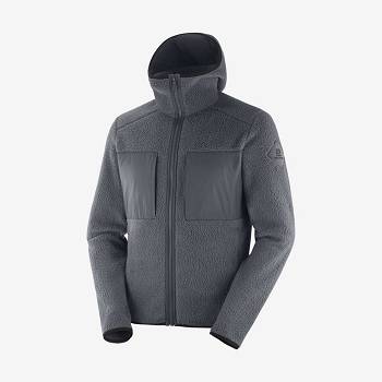 Salomon ESSENTIAL WARM TEDDY Hættetrøje Herre Grå | DK-O1259