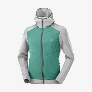 Salomon ESSENTIAL XWARM HYBRID Hættetrøje Herre Grøn | DK-L1676