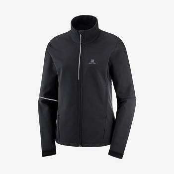 Salomon Jakke AGILE SOFTSHELL Softshell Jakke Dame Sort | DK-L1214