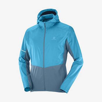 Salomon Jakke AGILE WIND Softshell Jakke Herre Blå | DK-M1538