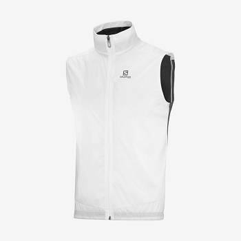 Salomon Jakke BONATTI AERO HYBRID Softshell Jakke Herre Hvide | DK-L2019