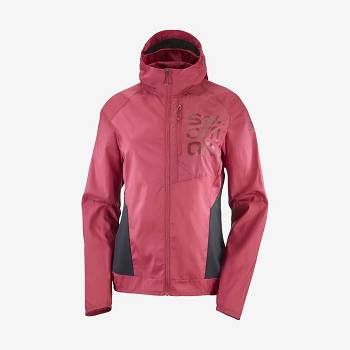 Salomon Jakke BONATTI CROSS WIND Softshell Jakke Dame Rød | DK-L2404