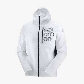 Salomon Jakke BONATTI CROSS WIND Softshell Jakke Herre Hvide | DK-O1964