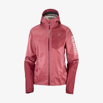Salomon Jakke BONATTI WATERPROOF Softshell Jakke Dame Rød | DK-N2023