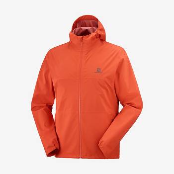 Salomon Jakke ESSENTIAL WATERPROOF 2.5L Softshell Jakke Herre Orange | DK-L2138