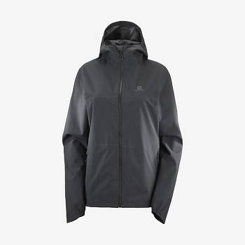 Salomon Jakke ESSENTIAL WATERPROOF 2.5L Softshell Jakke Dame Sort | DK-O1838