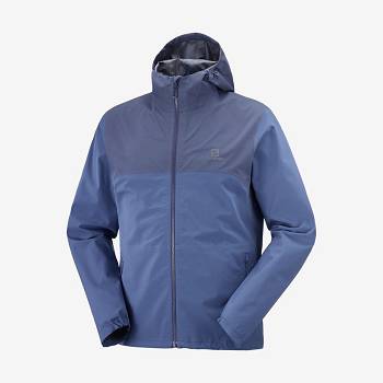 Salomon Jakke ESSENTIAL WATERPROOF 2.5L Softshell Jakke Herre Blå | DK-O2407