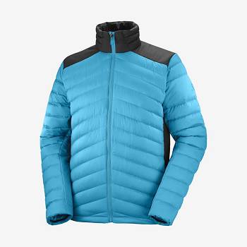 Salomon Jakke ESSENTIAL XWARM DOWN Softshell Jakke Herre Blå | DK-L2362