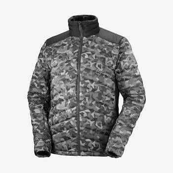 Salomon Jakke ESSENTIAL XWARM DOWN Softshell Jakke Herre Hvide Sort | DK-N2604