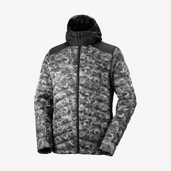 Salomon Jakke ESSENTIAL XWARM DOWN Softshell Jakke Herre Hvide Sort | DK-O1222