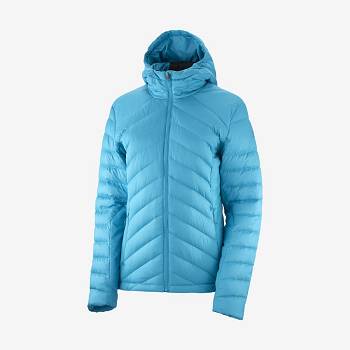 Salomon Jakke ESSENTIAL XWARM DOWN Softshell Jakke Dame Blå | DK-S1282