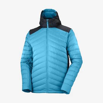 Salomon Jakke ESSENTIAL XWARM DOWN Softshell Jakke Herre Blå | DK-W1310
