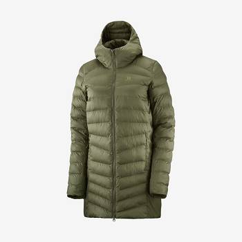 Salomon Jakke ESSENTIAL XWARM LONG Softshell Jakke Dame Olivengrøn | DK-O2561
