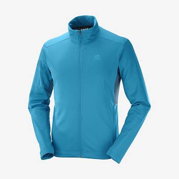 Salomon Jakke GORE TEX INFINIUM™ WINDSTOPPER® Softshell Jakke Herre Blå | DK-O2181