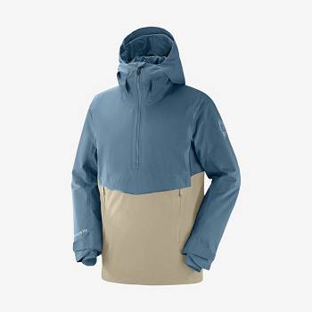 Salomon Jakke GRAVITY GORE-TEX ANORAK Softshell Jakke Herre Blå | DK-O2190