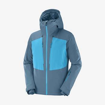 Salomon Jakke HIGHLAND Softshell Jakke Herre Blå | DK-M1853
