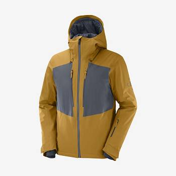 Salomon Jakke HIGHLAND Softshell Jakke Herre Gul | DK-W1440